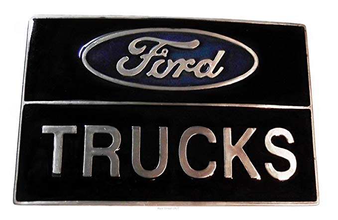 New Ford Truck Logo - Amazon.com: FORD TRUCKS Logo Metal/Enamel BELT BUCKLE: Clothing
