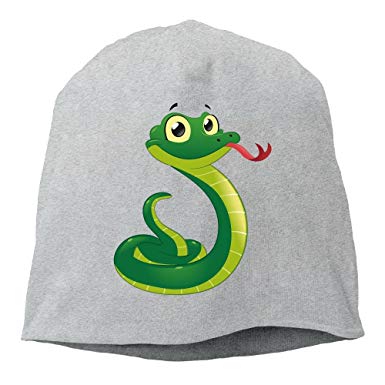 Green Snake Logo - Janeither Fashion Solid Color Cute Green Snake Logo