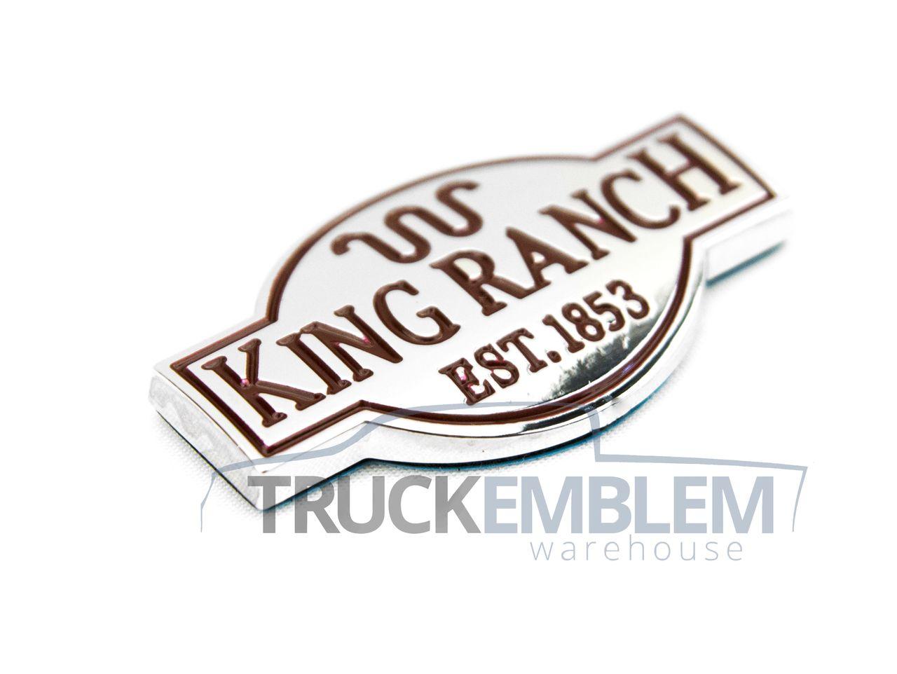 New Ford Truck Logo - 1 NEW CUSTOM FORD KING RANCH TRUCK INTERIOR CHROME DASH EMBLEM