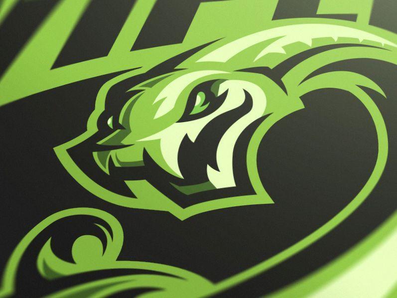 Green Snake Logo - Vipers Mascot logo. Logo. Badge. Patch. Logos, Logo design, Esports logo