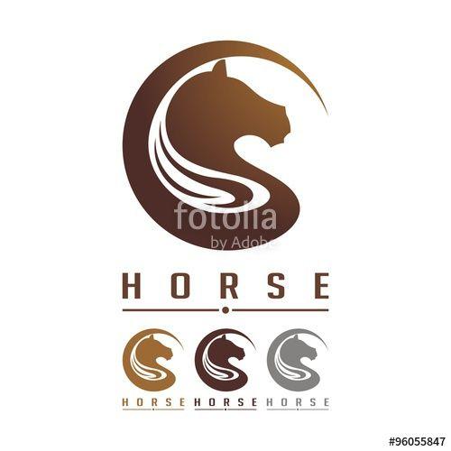 Horse in Circle Logo - Circle of Horse Head Logo Design