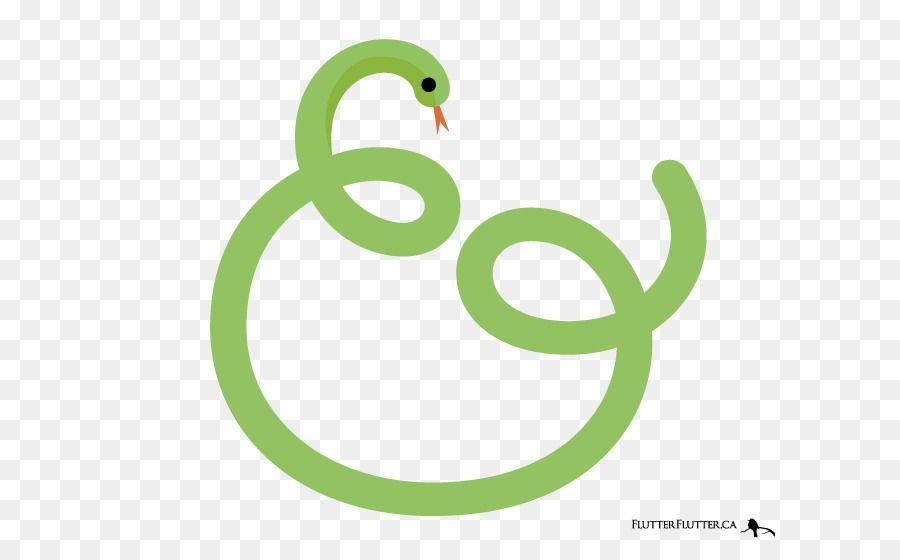 Green Snake Logo - Ampersand Just Salads Logo Typography snake png download
