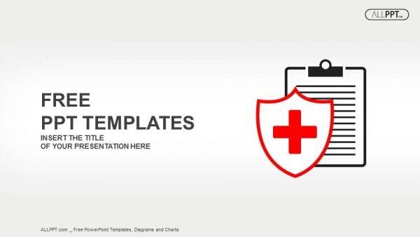 Medical History Logo - Flat medical icon medical history on a white background PowerPoint