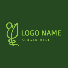 Green Snake Logo - Free Pharmacy Logo Designs. DesignEvo Logo Maker