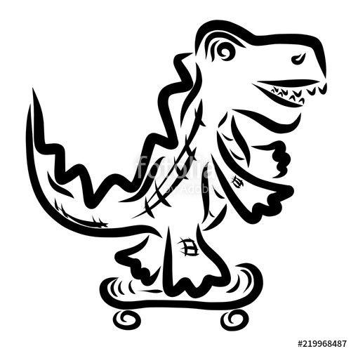 Cool Crocodile Logo - cool crocodile skating on a skateboard, Funny animals