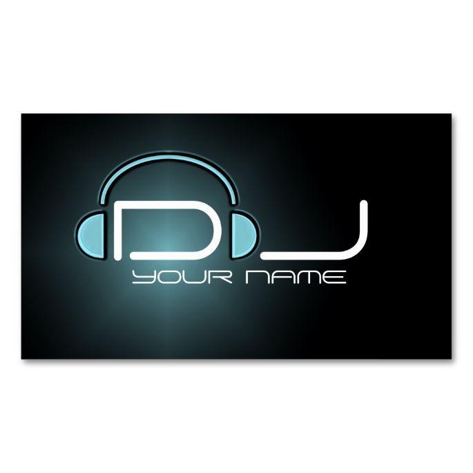 Make Your Own DJ Logo - Classy DJ Business Card | DJ Business Cards | Dj business cards ...