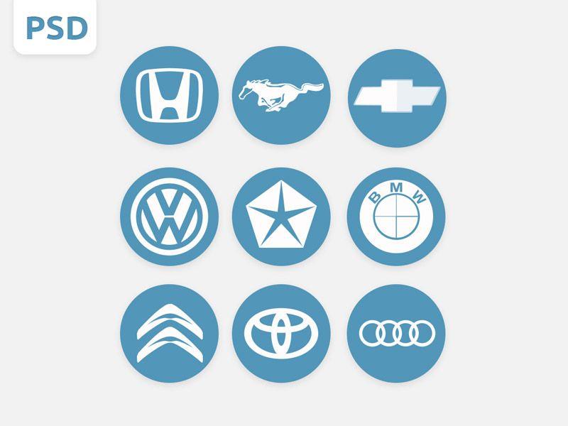 Blue Circle Car Logo - Car Logos PSD
