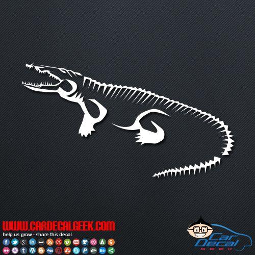 Cool Alligator Logo - Cool Alligator / Crocodile Car Window Decal Sticker Graphic