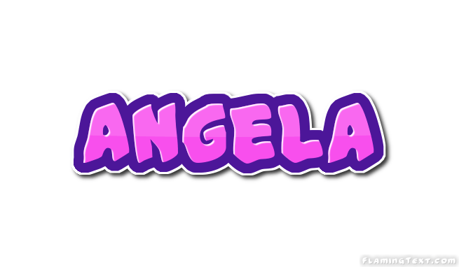 Angela Logo - Angela Logo. Free Name Design Tool from Flaming Text