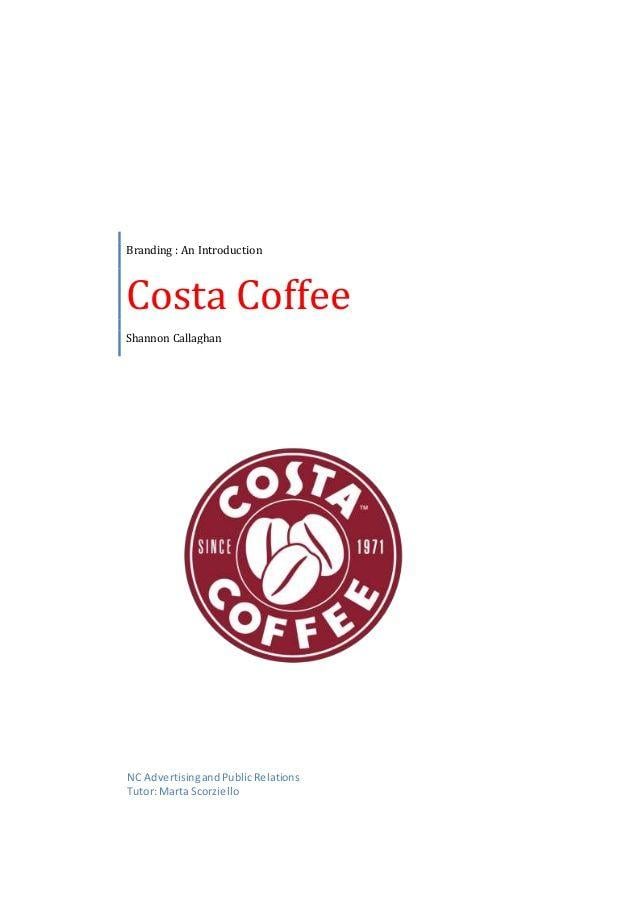 Costa Brand Logo - Branding Report Costa