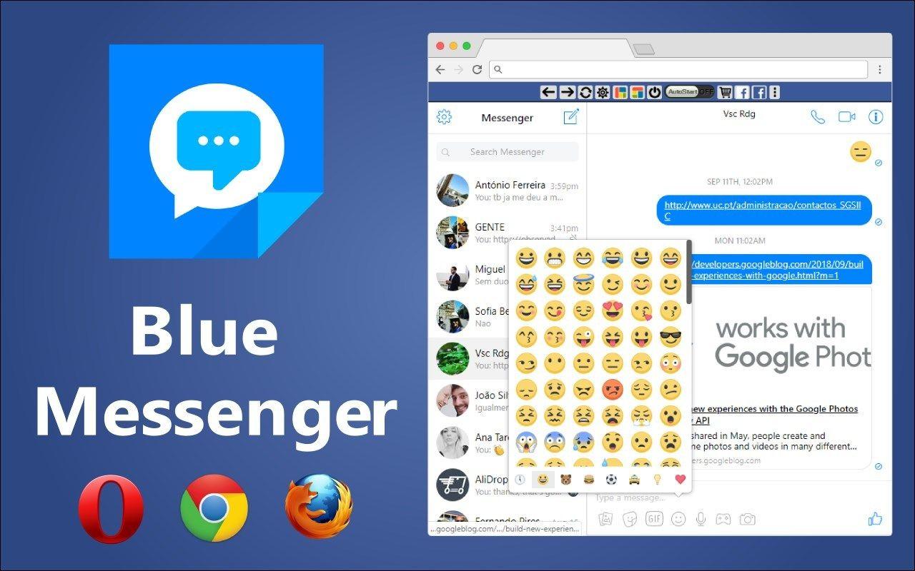 3 Blue People Logo - Blue Messenger for Facebook | OinkAndStuff