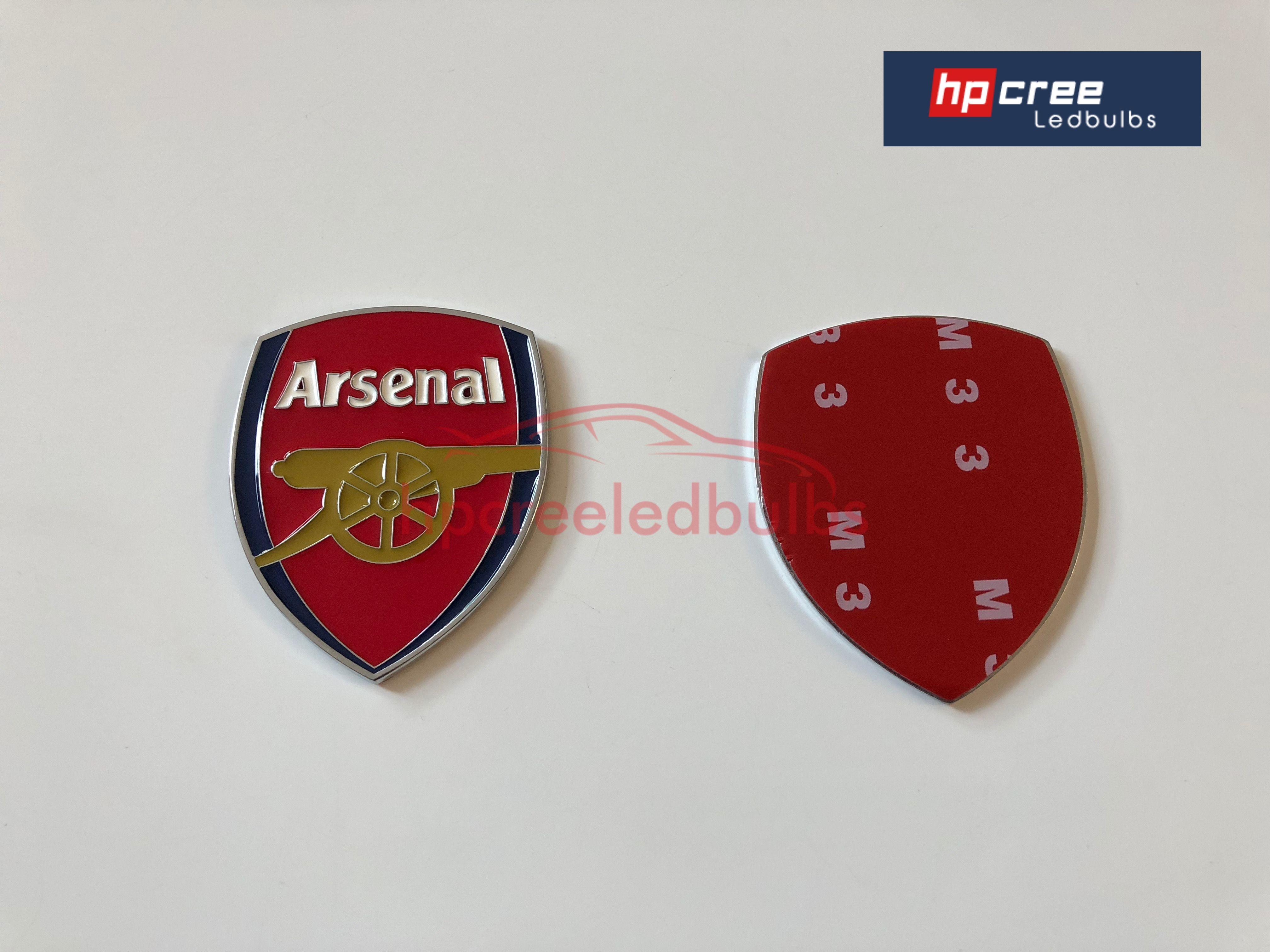 Gray 2018 Logo - NEW 2018 ARSENAL FC 3D METAL LOGO BADGE STICKER CAR STYLING AND