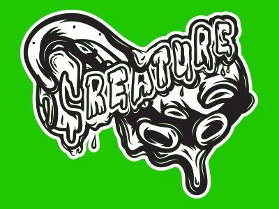 Creature Logo - Creature Skateboard Logo by Payback Penguin | Dribbble | Dribbble