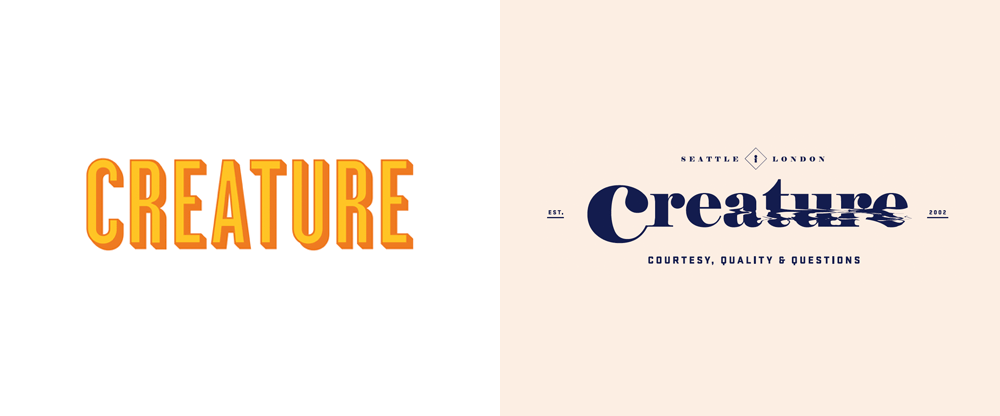 Creature From the Black Lagoon Logo - Brand New: New Logo and Identity by and for Creature