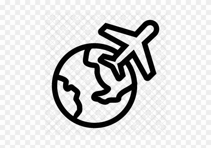 World Global Logo - Cropped Abroad Travel Airplane Vacation World Global Travel