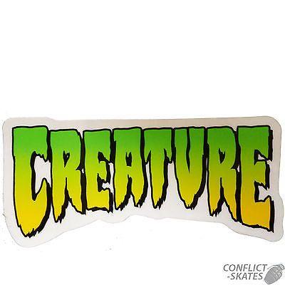 Creature Logo - CREATURE Logo Skateboard Snowboard Surfboard Sticker Decal 10cm x ...