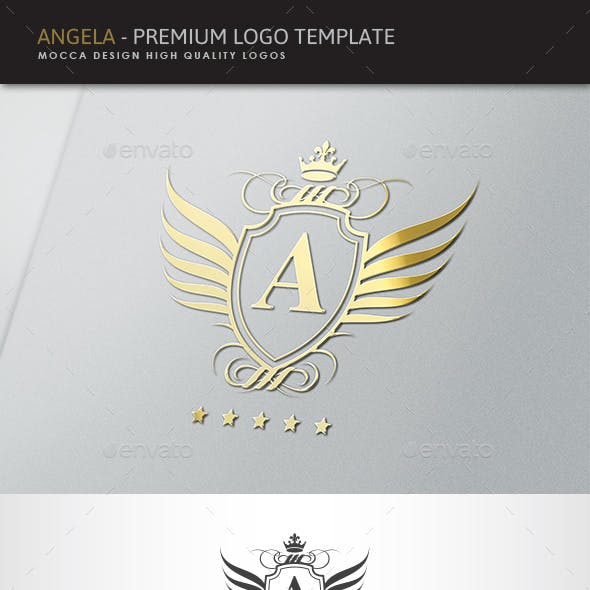 Angela Logo - Angela Logo by MoccaDesign | GraphicRiver
