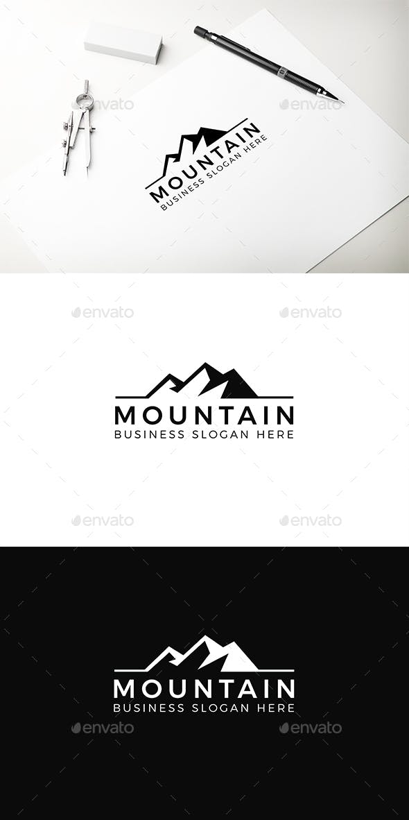 Mountain Business Logo - Mountain Logo Template by aleksandrmaksimov | GraphicRiver