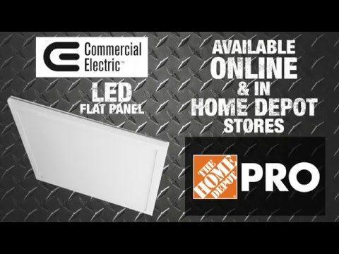 Commercial Electric Logo - Commercial Electric LED Flat Panel Technology - The Home Depot - YouTube