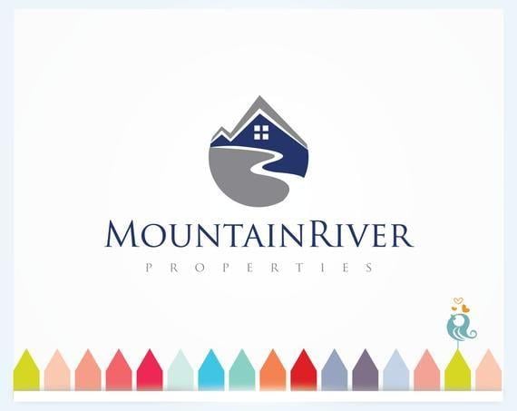 River House Logo - Premade Mountain Bed and Breakfast Logo Creative Business | Etsy