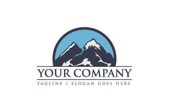 Mountain Business Logo - Blue Mountain - Logo Template ~ Logo Templates ~ Creative Market
