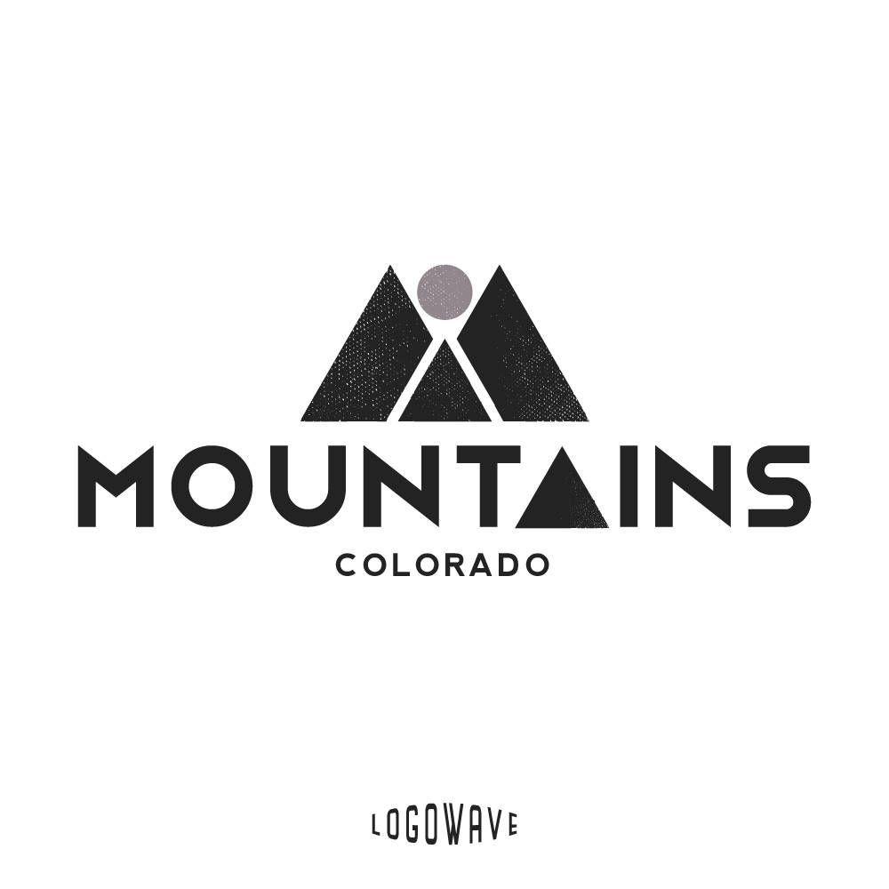 Mountain Business Logo - Mountain Logo. Mountain Design. Handmade Mountain Logo. Sport Logo