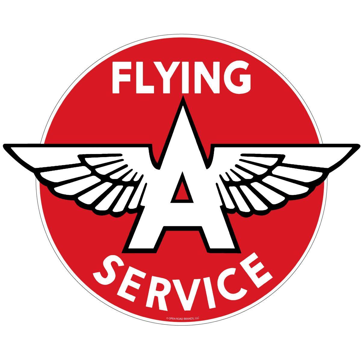 Flying a Gas Logo - Flying A Service Gas Station Wall Decal at Retro Planet