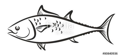 White Fish Logo - Fish logo