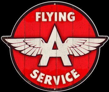 Flying a Gas Logo - Flying A Diecut Vintage Sign - Gas Station Signs - Signs - Vintage ...