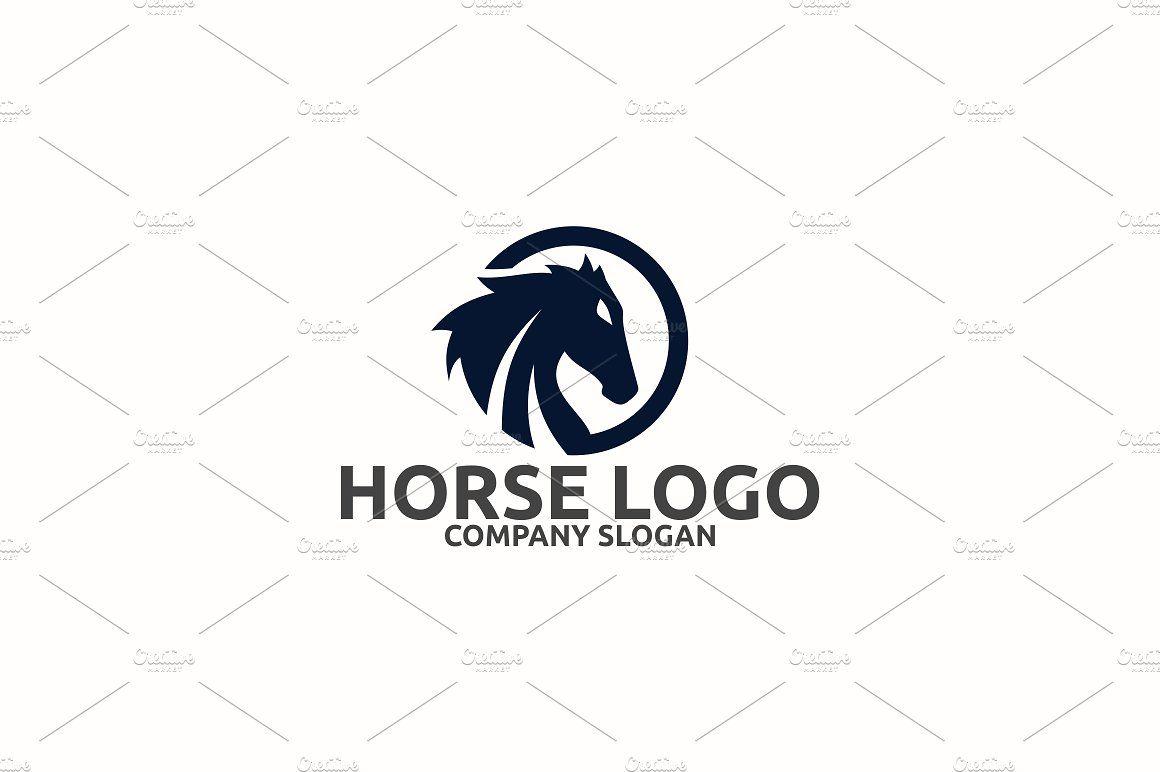 Horse in Circle Logo - Horse Logo ~ Logo Templates ~ Creative Market