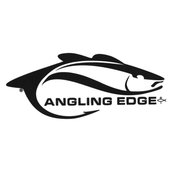 White Fish Logo - Angling Edge Fish Logo Decal Edge Store
