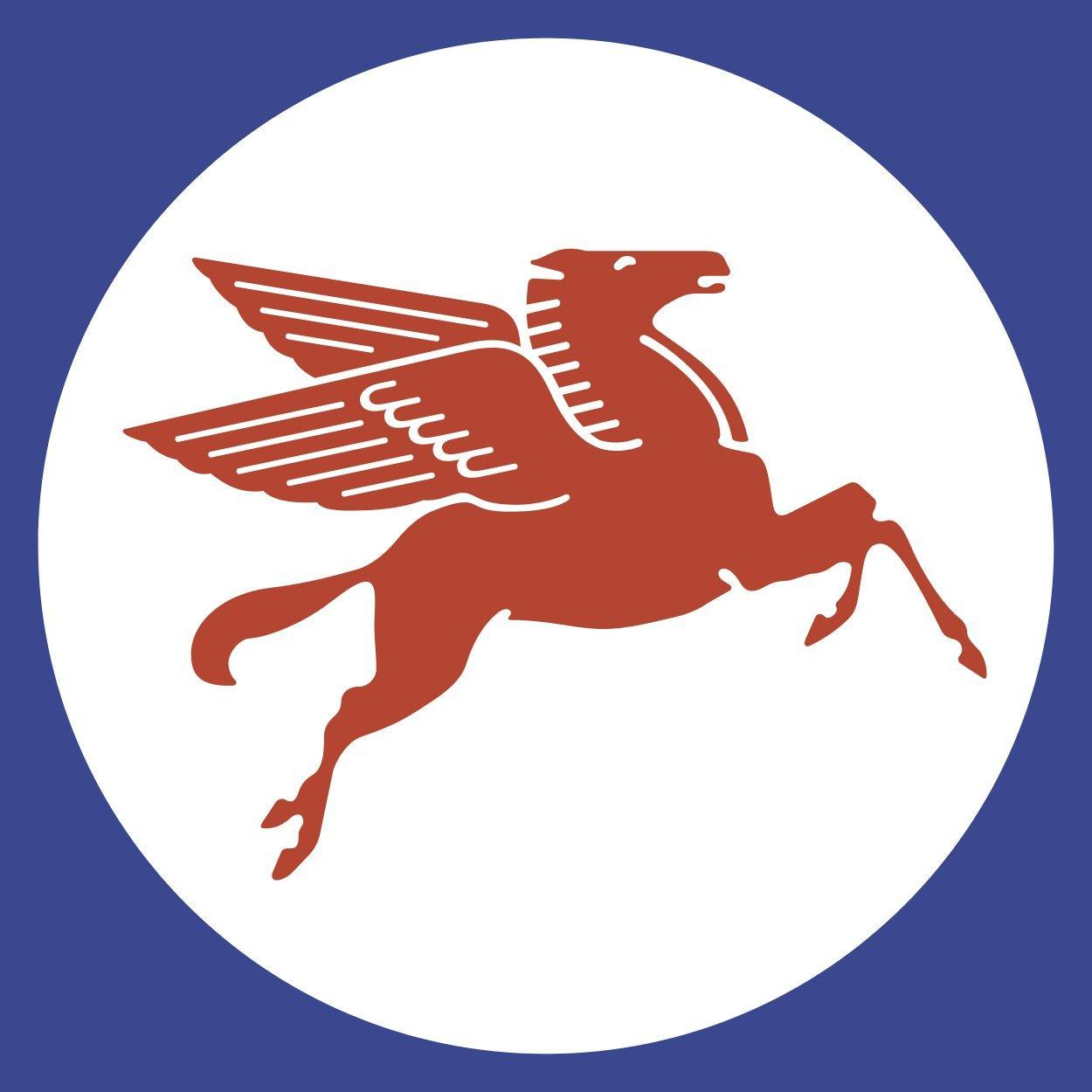 Mobil Horse Logo - Mobil Pegasus (or Flying Red Horse) logo (Originally part of Vaccum ...
