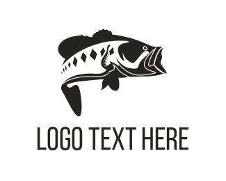 White Fish Logo - Fishing Logo Maker