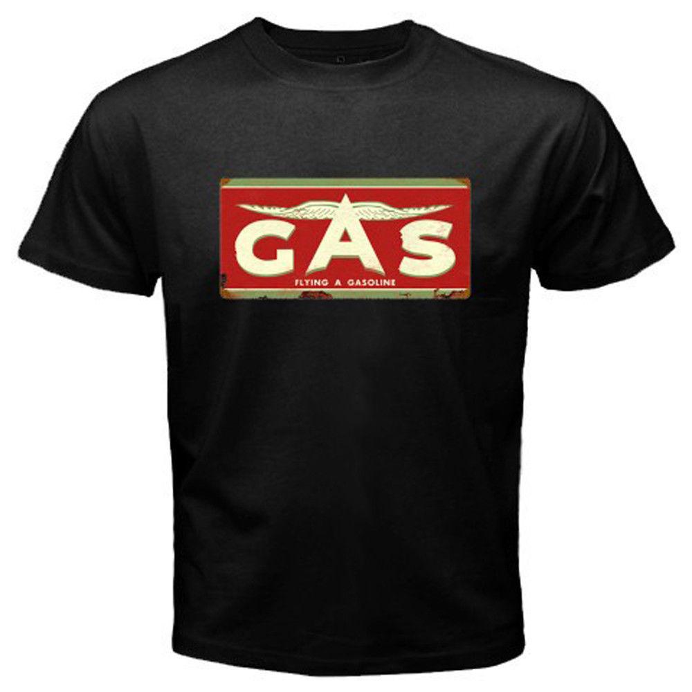 Flying a Gas Logo - Flying A GasOline Gasoline Logo Men'S Black T Shirt Size S 3XL Tee ...