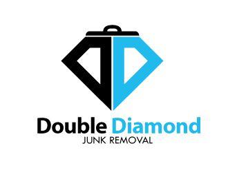 Double Diamond Logo - Double Diamond Junk Removal logo design - 48HoursLogo.com