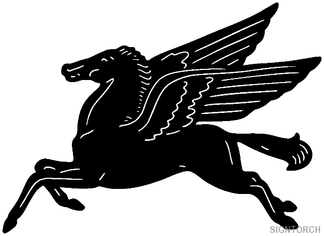 Mobil Horse Logo - Symbols - Mobil Pegasus | ReadyToCut - Vector Art for CNC - Free DXF ...
