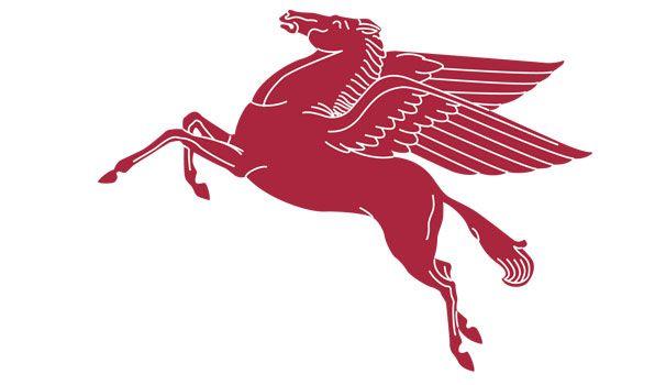 Mobil Horse Logo - Red flying horse Logos