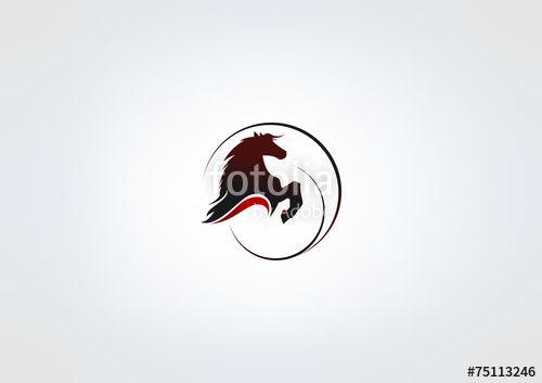 Horse Circle Logo - horse Power icon Busines Symbol animal Logo circle