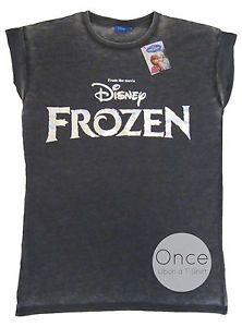 Disney Frozen Logo - ADULT Ladies DISNEY FROZEN LOGO Foil Printed T shirt from PRIMARK