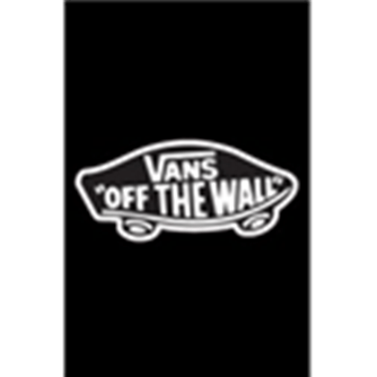 Black Off the Wall Vans Logo - black-vans-off-the-wall-logo-decorative-sticker-de - Roblox