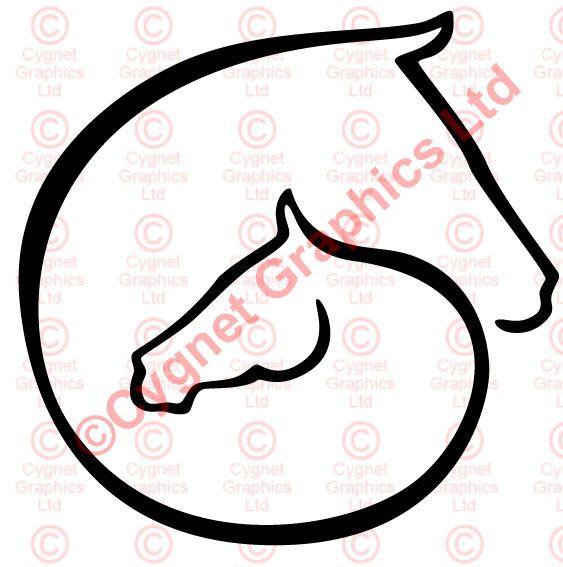 Horse in Circle Logo - Index of /vector-line-art-logos