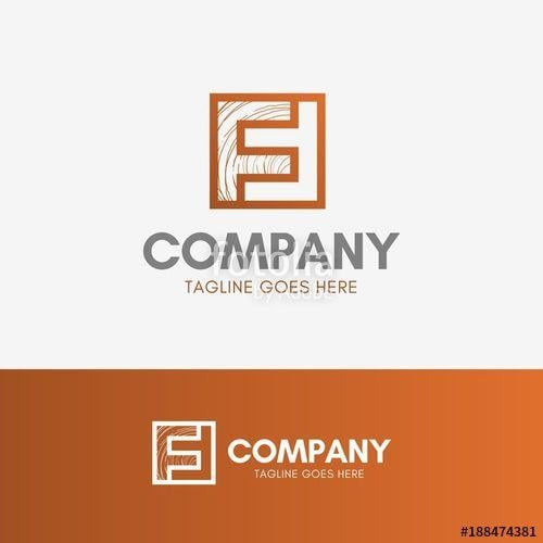 Elements Furniture Logo - Furniture Logo template element symbol negative space with wood ...