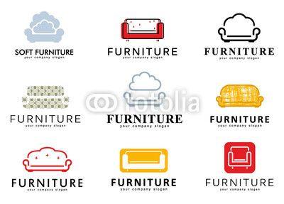 Elements Furniture Logo - Set logo, emblem and logo elements for furniture store. Furniture ...