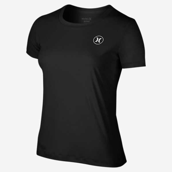 Nike Surf Logo - Visit Hurley Black Womens Shirt Dri Fit Icon Nike Surf