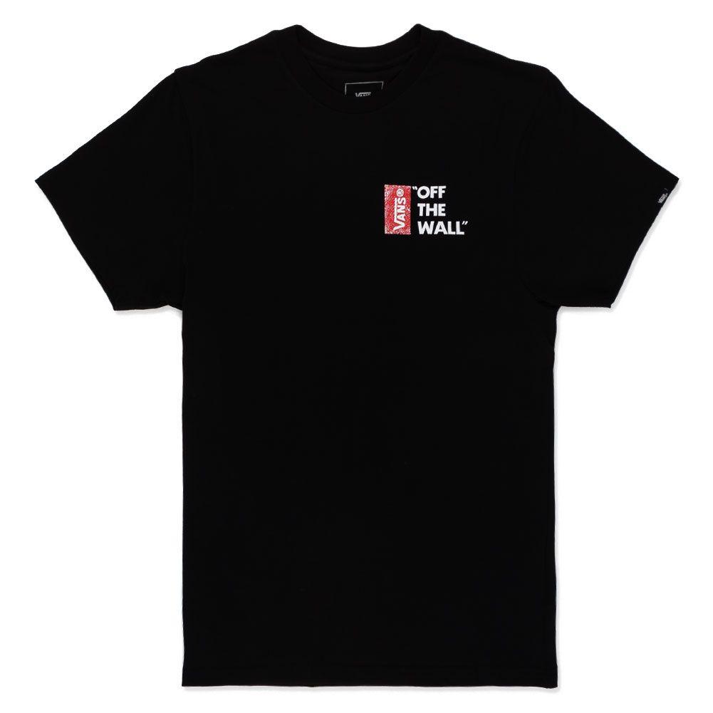 Black Off the Wall Vans Logo - Vans Off The Wall Logo T-Shirt Black Available at Skate Pharm, Margate