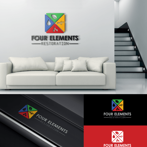 Elements Furniture Logo - Four Elements Restoration & Four Elements Adjusters | Logo & brand ...