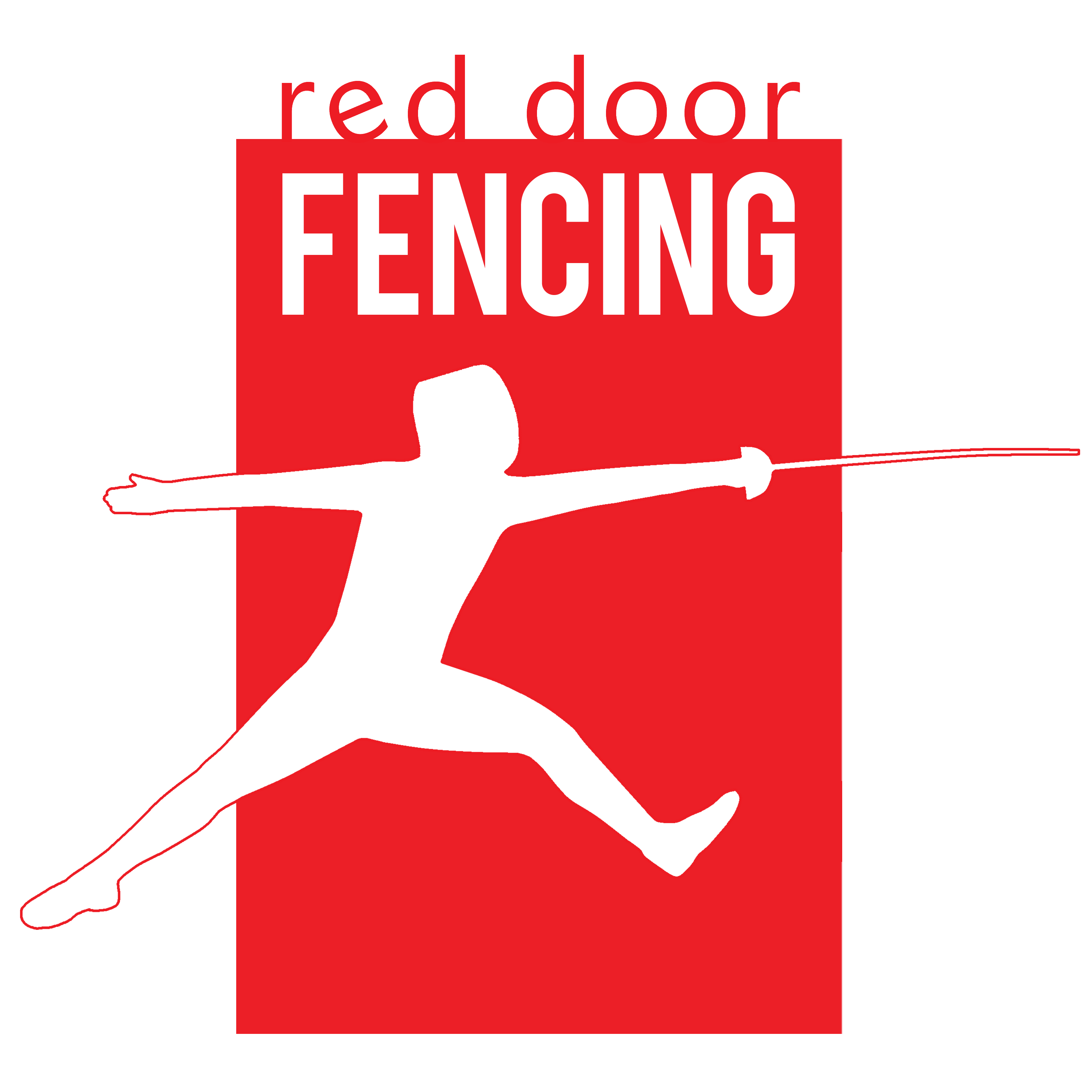 Red Fence Logo - red door fencing – Olympic sport of fencing in Des Moines, Iowa