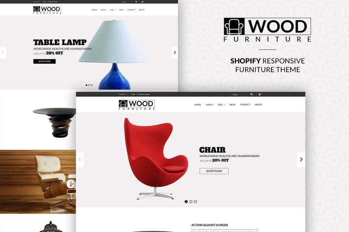 Elements Furniture Logo - Parallax Shopify Theme - Wood Furniture Decoration by tvlgiao on ...