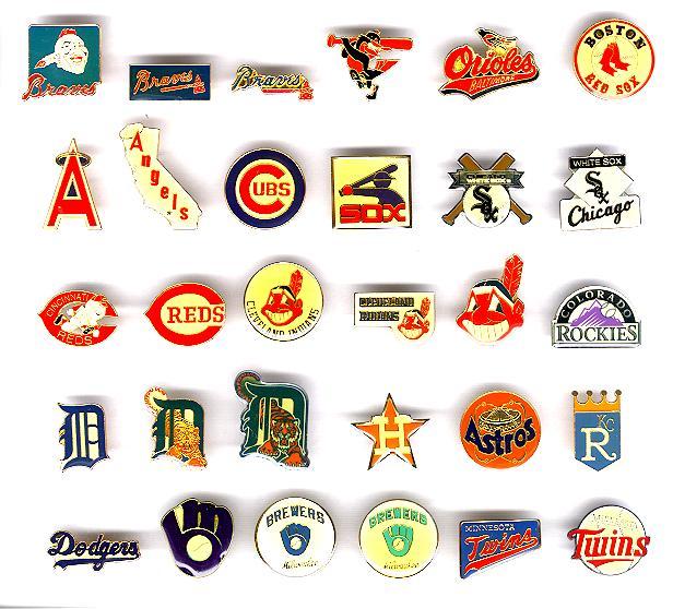 Old MLB Logo - MLB Pin, MLB Pins, MLB Baseball Pins, MLB Team Pins, MLB Logo Pins ...