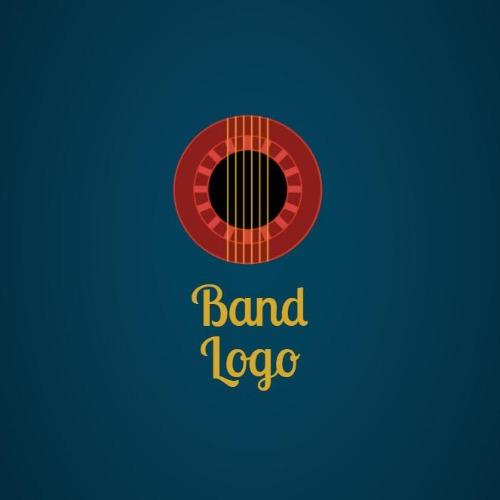 Red Circle with Blue Band Logo - Customize Professional Band Logos In A Matter Of Minutes